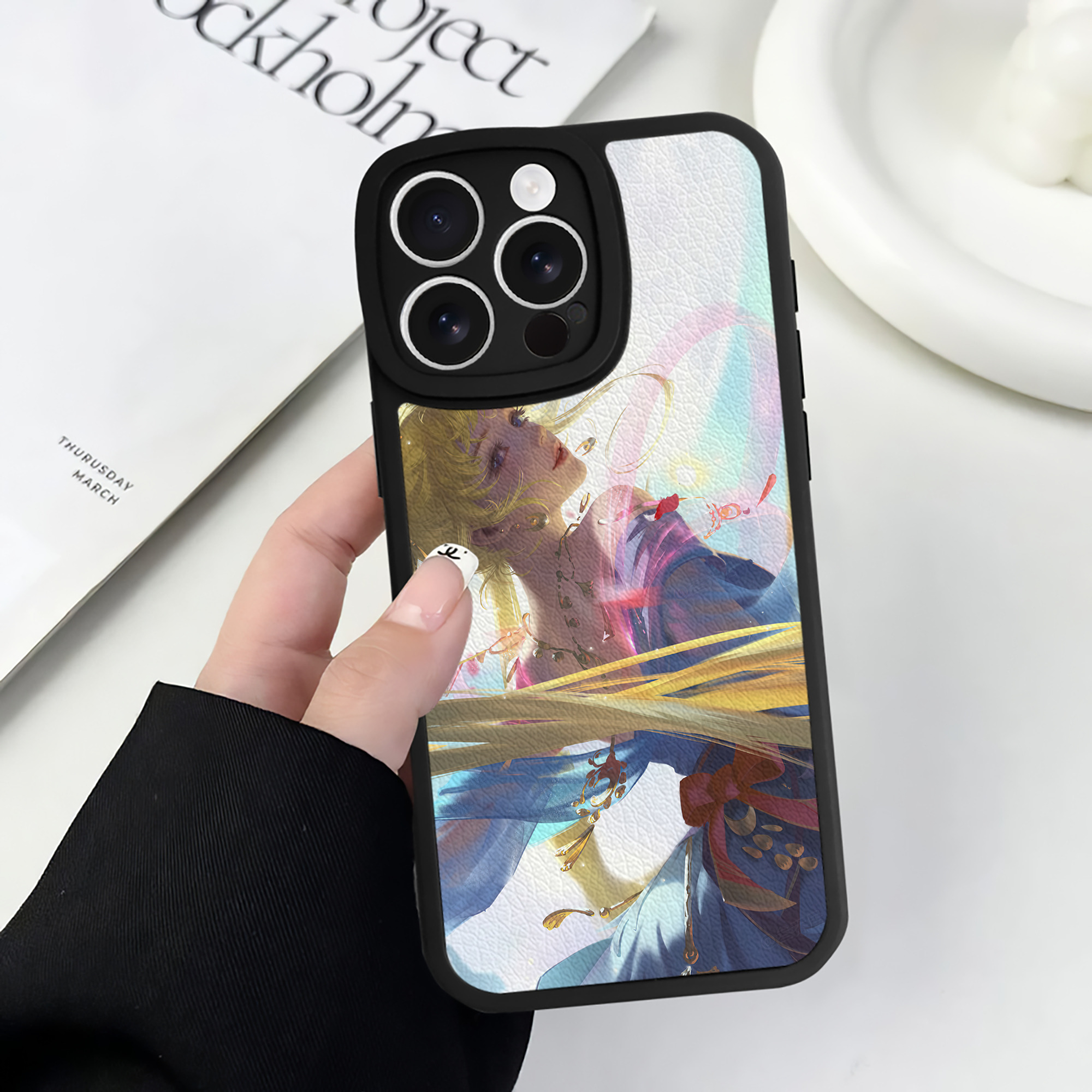 （画像用） 美少女戦士セーラームーン Sailor Moon 【iPhone 16シリーズ対応】シリコンスマホケース（レザー調） 材質：シリコン